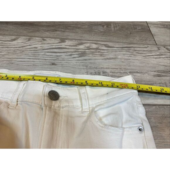 Express ankle legging high-rise white distressed jeans size 2 - Picture 8 of 13